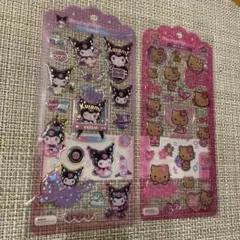 【正規品】サンリオ　ドロップジェリーシール　日焼けキティ　クロミ　2種類セット