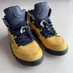 Air Jordan スニーカー イエロー/ネイビーのサムネイル