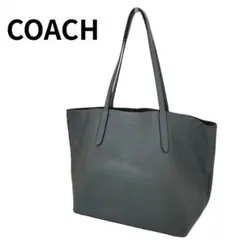 COACH コーチ トートバッグ レザー グレー 大容量
