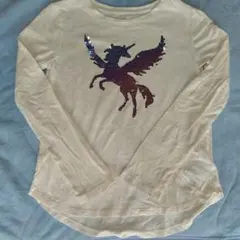 ユニコーン スパンコール 長袖カットソー