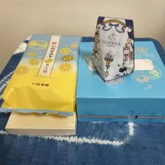 お菓子4種まとめて・ヨックモック・一六タルト・GODIVAなど定価7,000円程のサムネイル
