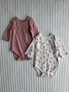 赤ちゃん本舗長袖ロンパース肌着70cm2枚セット