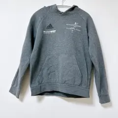 美品 adidas 【KIDS L】 アディダス グレーパーカー(13-14Y)