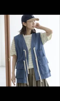 【USED古着】nico and ... ニコアンド　C-1風　デニムベスト