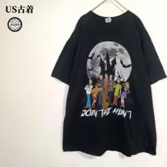 SCOOBY-DOO　Tシャツ　US古着　USA直輸入　映画　黒　ブラック　XL