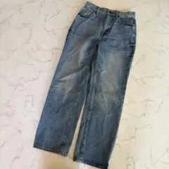 GU ジーユー ハイウエスト ストレート デニム パンツ ジーンズM 神デニム