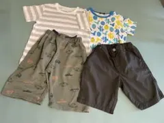 キッズ120サイズ 半袖ティシャツ2枚ショートパンツ1枚130サイズ半パンセット