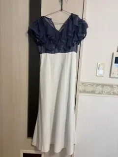 マーキュリーデュオ　2WAYシアーラッフルドッキングワンピース