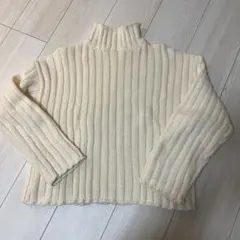 GORGEリブ編み長袖セーター Fサイズ