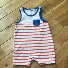 美品☆ボーダー ロンパース babygap 70cm