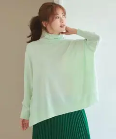 23区【洗える】ウールブレンド タートルネック ニット　46