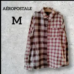 ✨１点限り✨ AÉROPOSTALE チェック柄長袖シャツ ブラウス【M】