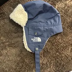 THE NORTH FACE ネイビー耳あて付きキャップ