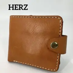 ヘルツ HERZ 二つ折り財布 ショートウォレット WS-9 キャメル