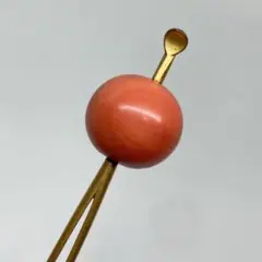 061003 金工 赤珊瑚 玉 かんざし - メルカリ