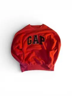 白タグ 00s OLD GAP ロゴ スウェット 赤【即日発送】