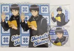 3年z組銀八先生　志村新八　プロマイド　缶バッジ　ステッカー