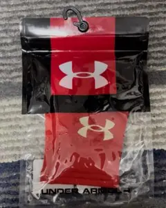 アンダーアーマー　野球　リストバンド　片手　赤　未使用