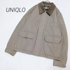 ユニクロ ユーティリティショートブルゾン メンズジャケット Lサイズ チェック柄