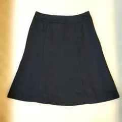 index ツイード スカート 台形 ネイビー M フォーマル