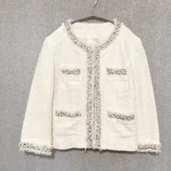 CARLA カーラTweed Jacket ツイードジャケット 2025年最新】CARLA ツイードジャケットの人気アイテム - メルカリ