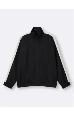 試着のみ GU 2025 トラックジャケット black XLサイズ