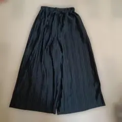 プリーツ ワイドパンツ ブラック 140のサムネイル