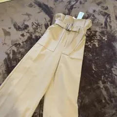 emmi atelierエミハイウエストパンツ新品未使用タグ付きベージュ
