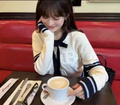 即日発送❣️ Bibiy. B. CLUB TIE CARDIGAN ネイビー Bibiy B CLUB TIE CARDIGAN ホワイト｜Yahoo!フリマ（旧PayPayフリマ）