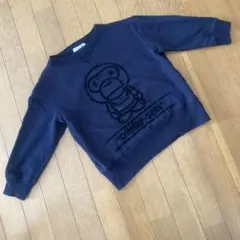 BAPY CHIMP-GIRL トレーナーネイビーSサイズのサムネイル