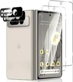 Google pixel Fold ガラスフィルム+カメラフィルム 計4枚セット