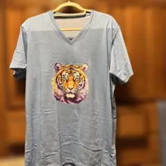 8周年祭 虎の顔プリント Tシャツ+タイガーチャーム