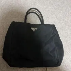 m*y様 PRADA ブラック ナイロン ハンドバッグ