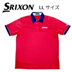 SRIXON スリクソン ゴルフウェア ポロシャツ ゴルフLL 襟付き 赤