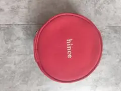 hince ポーチ レッド 鏡付き ラウンド型のサムネイル