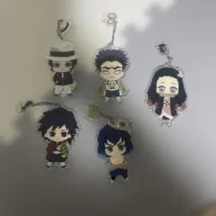 鬼滅の刃　イラストアクリルチャームセット　5体セット