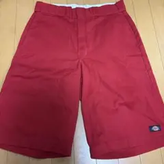 Dickies 42283 ショートパンツ レッド　32