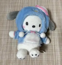 サンリオ むにゅぐるみ ともだちパーカー ポチャッコ タキシードサム マスコット