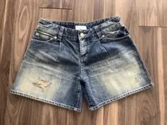 【117】美品！ジルスチュアート☆ダメージ加工デニムショートパンツ