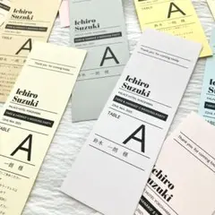チケット風エスコートカードE