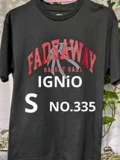 IGNIO バスケットボール Tシャツ ブラック S　NO.335