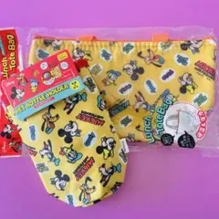 ディズニー　ミッキー&フレンズ 保温&保冷バッグ&ペットボトル入れ