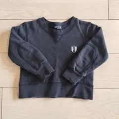 COMME CA ISM ☆ベビーブラックトレーナー サイズ90cm