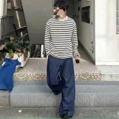 00s archive grunge ボーダー ロンt cityboy y2k