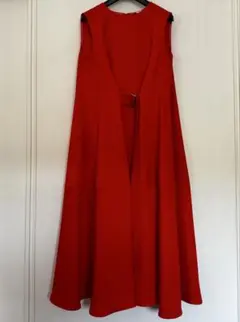 美品〉ADEAM ベルテッドパラシュートドレス ノースリーブワンピース 紫 