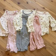 ベビー服　パジャマ　80 女の子　長袖パジャマ