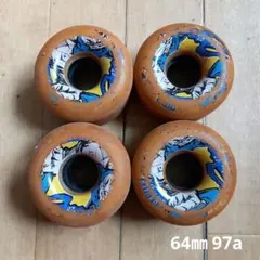スケートボード オールドスクール ハードウィール 64mm 97A ブランクのサムネイル