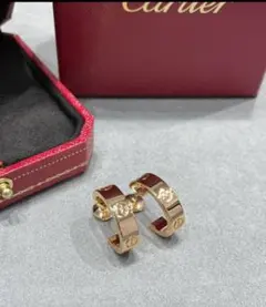 cartier カルティエ ダイヤモンド付きピアス