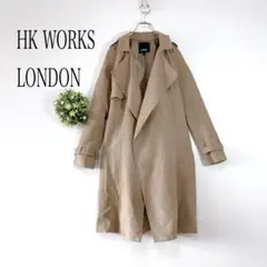 HK WORKS LONDON 【M】トレンチコート スエード　薄手　アウター