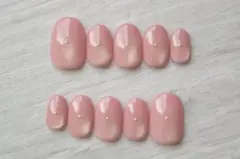 09.シンプル　上品　スタッズ　ゴールド　ビー玉マグ　マグネット　ネイルチップ